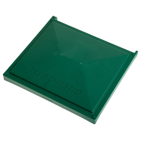 Green Lid for Feedomatic Treadle Feeder 