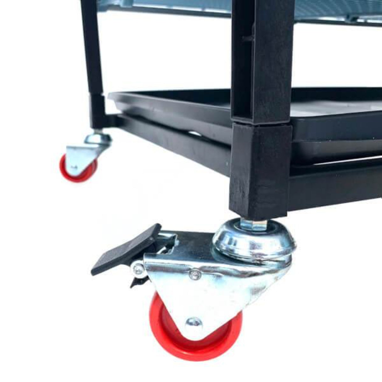 Hatching Time Cimuka. TYK40 15” Chicken cage 4 layer. Image shows rolling casters on cage system for mobility.