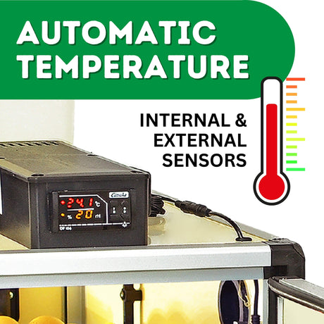 Hatching Time CT120H automatic temperature sensors are highlighted.